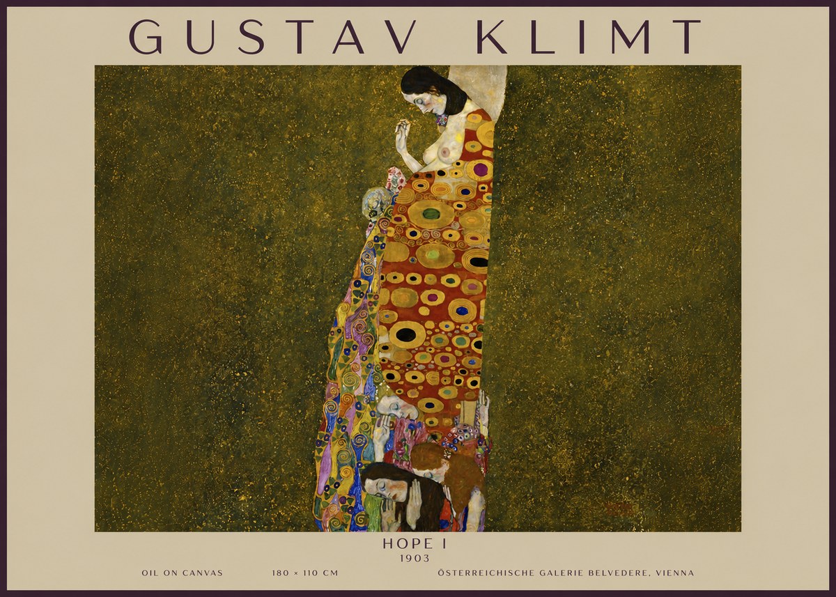 Klimt Hope I No5 - Affiche
