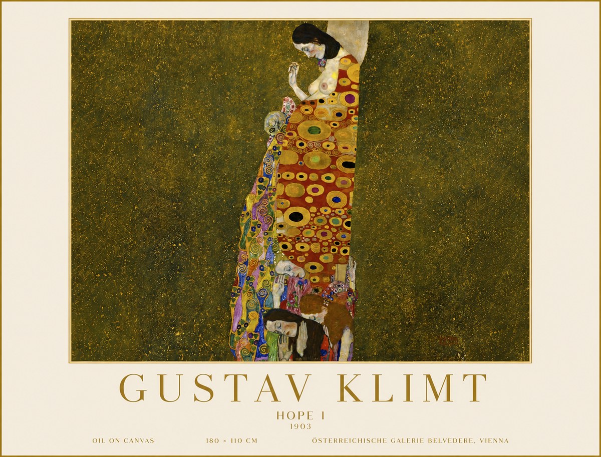 Klimt Hope I No6 - Affiche