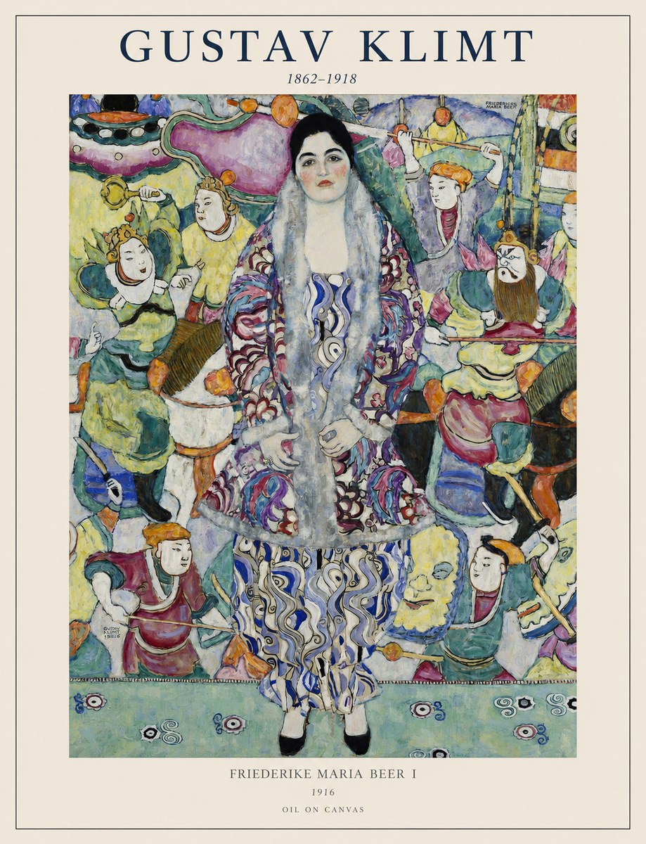 Klimt Friederike Maria Beer I No1 - Affiche