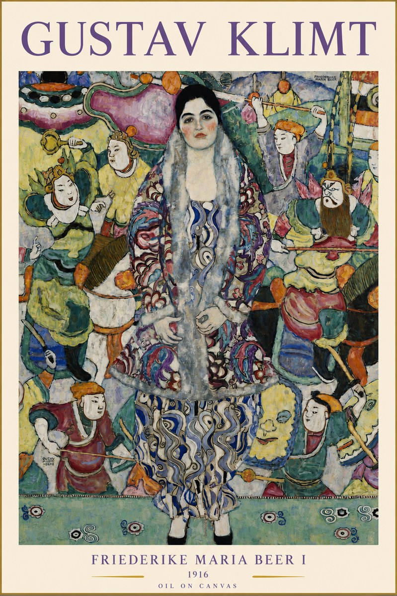 Klimt Friederike Maria Beer I No3 - Affiche