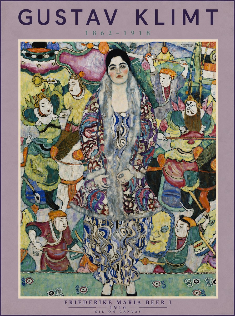 Klimt Friederike Maria Beer I No5 - Affiche