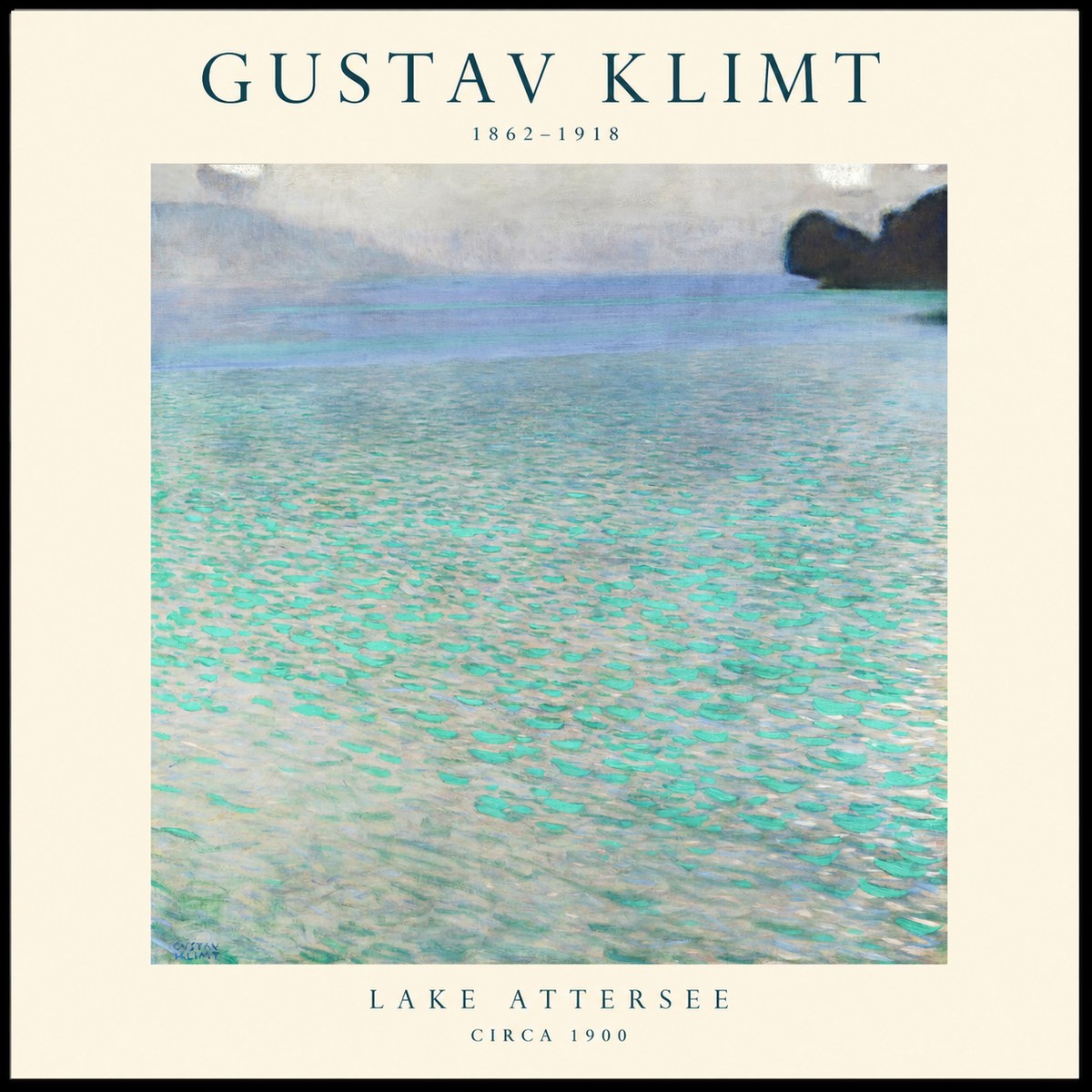 Klimt Lake Attersee No1 - Affiche