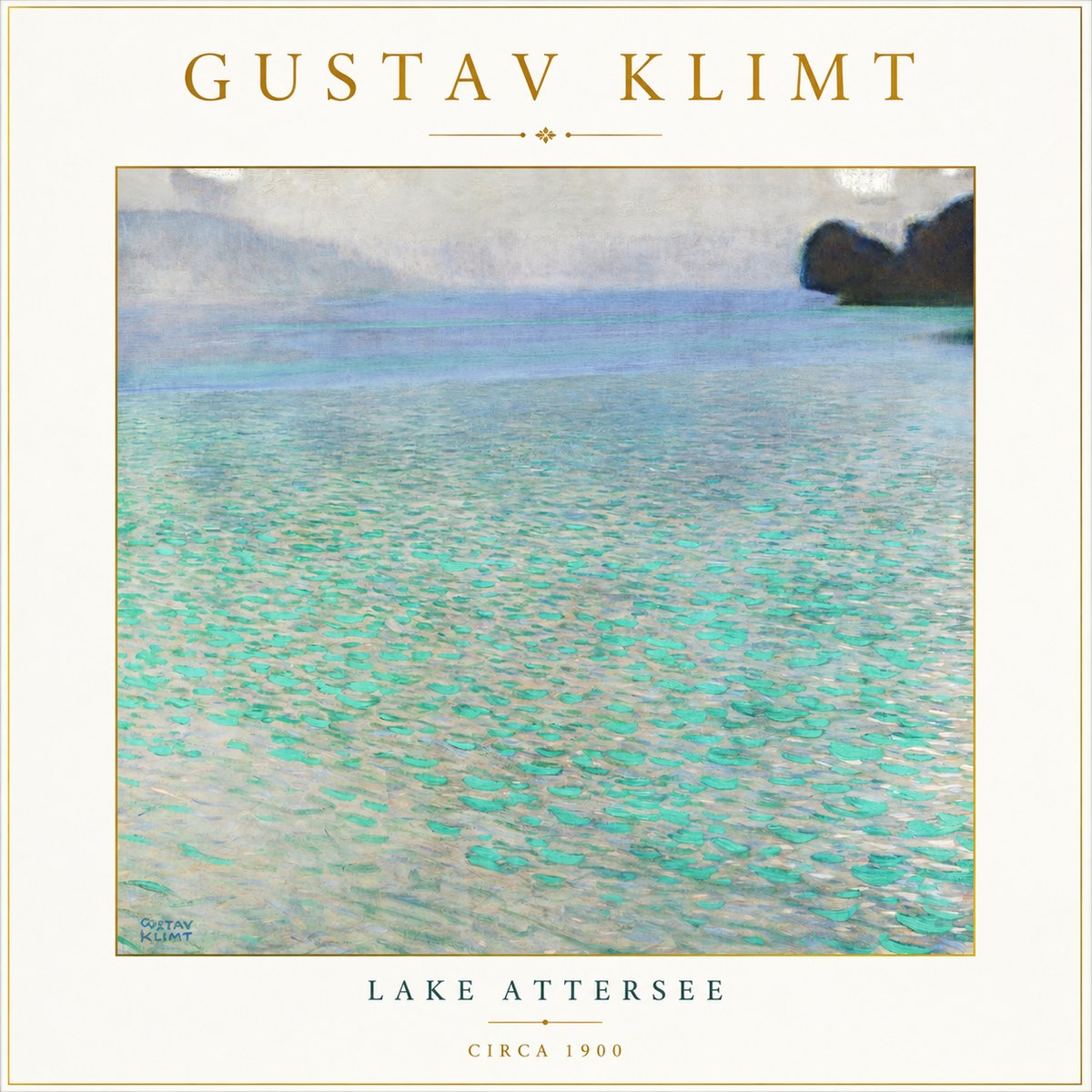 Klimt Lake Attersee No3 - Affiche