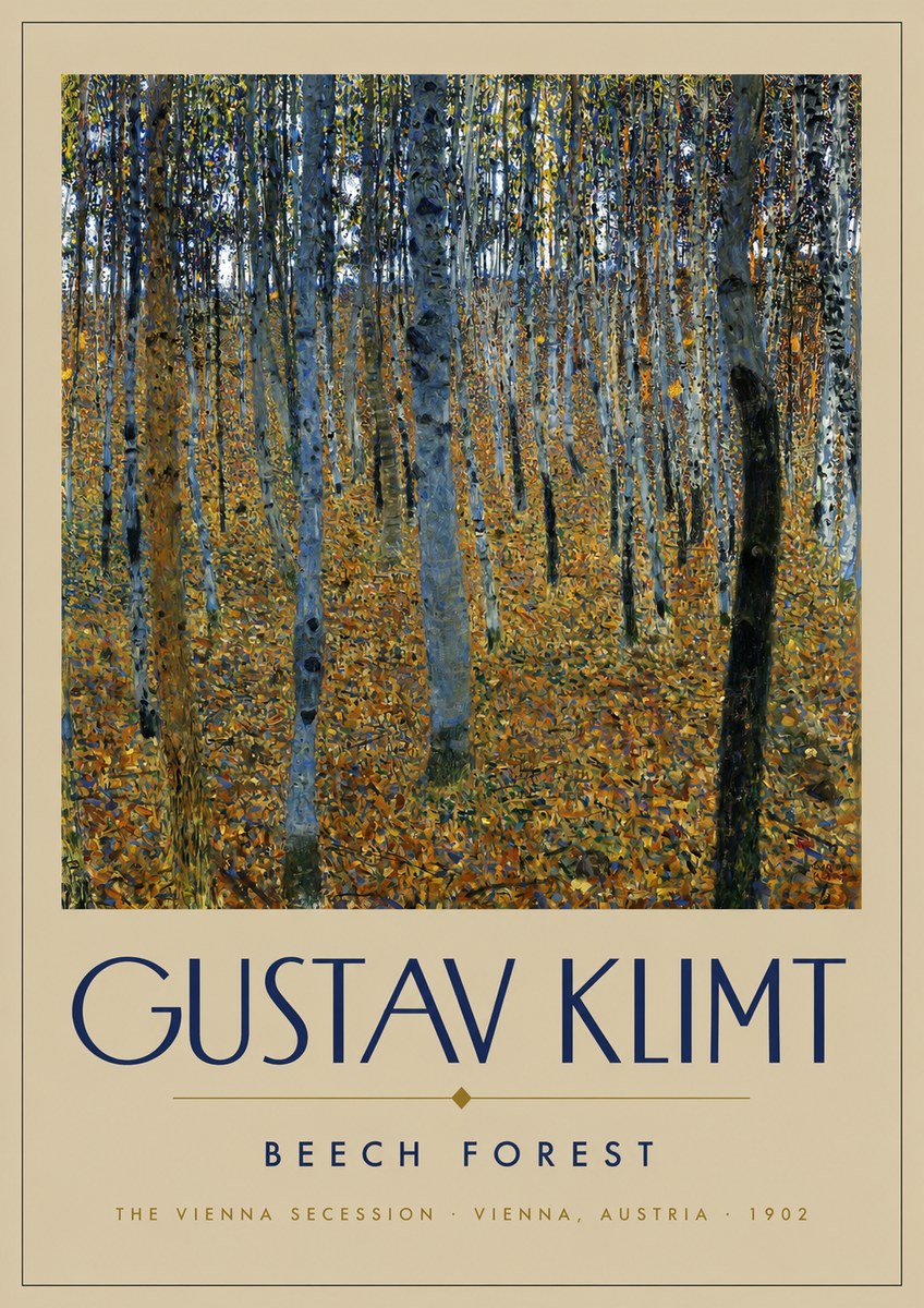Klimt Beech Forest No2 - Affiche