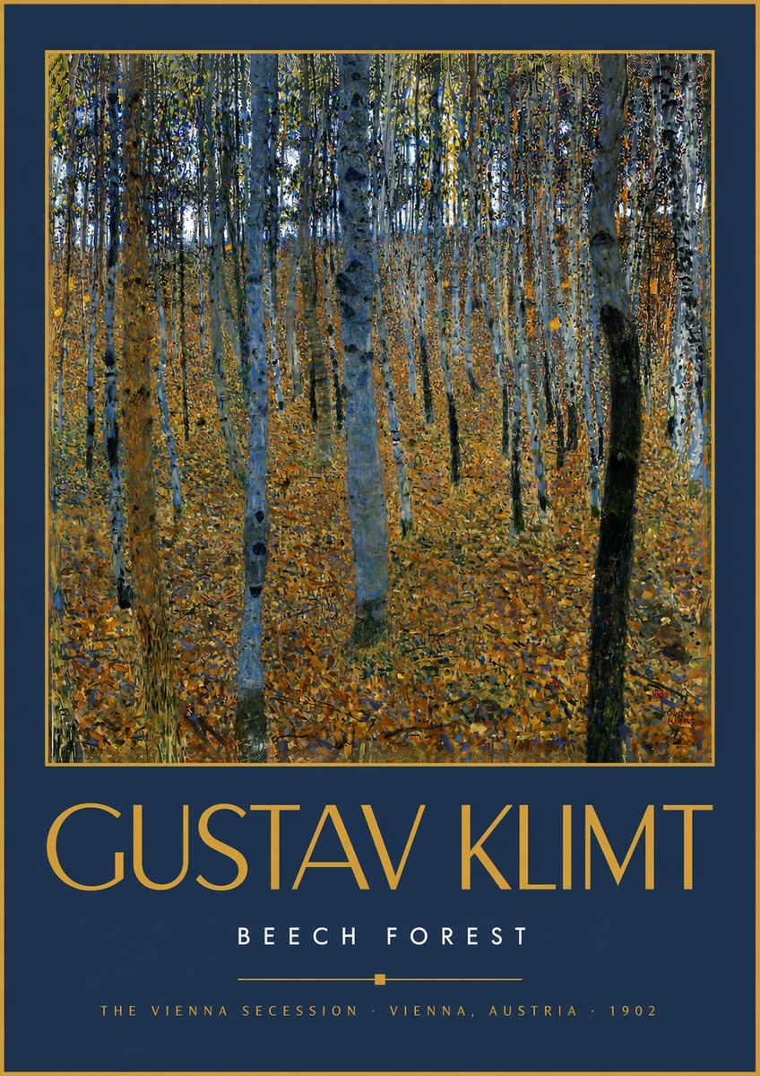 Klimt Beech Forest No6 - Affiche