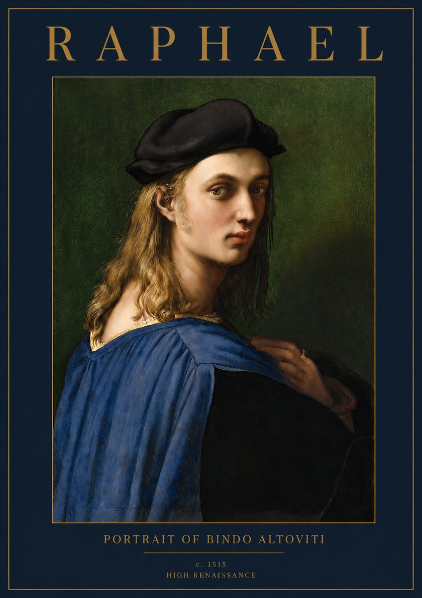 Raphael Portrait of Bindo Altoviti No2 - Affiche