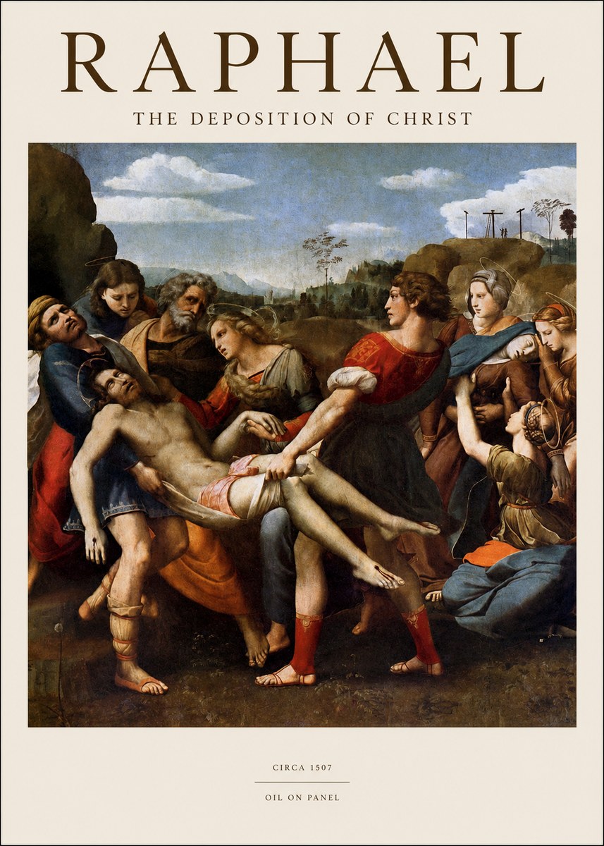 Raphael The Deposition of Christ No1 - Affiche