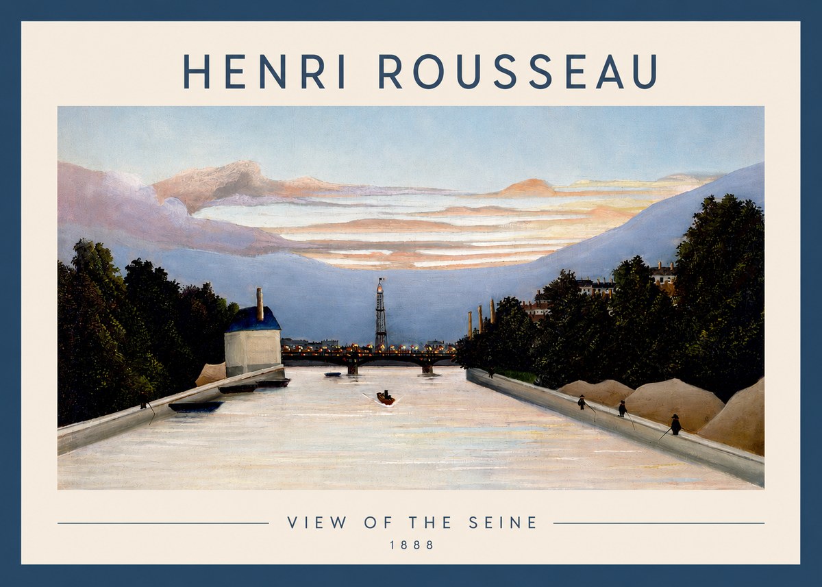 Rousseau View of the Seine No2 - Affiche
