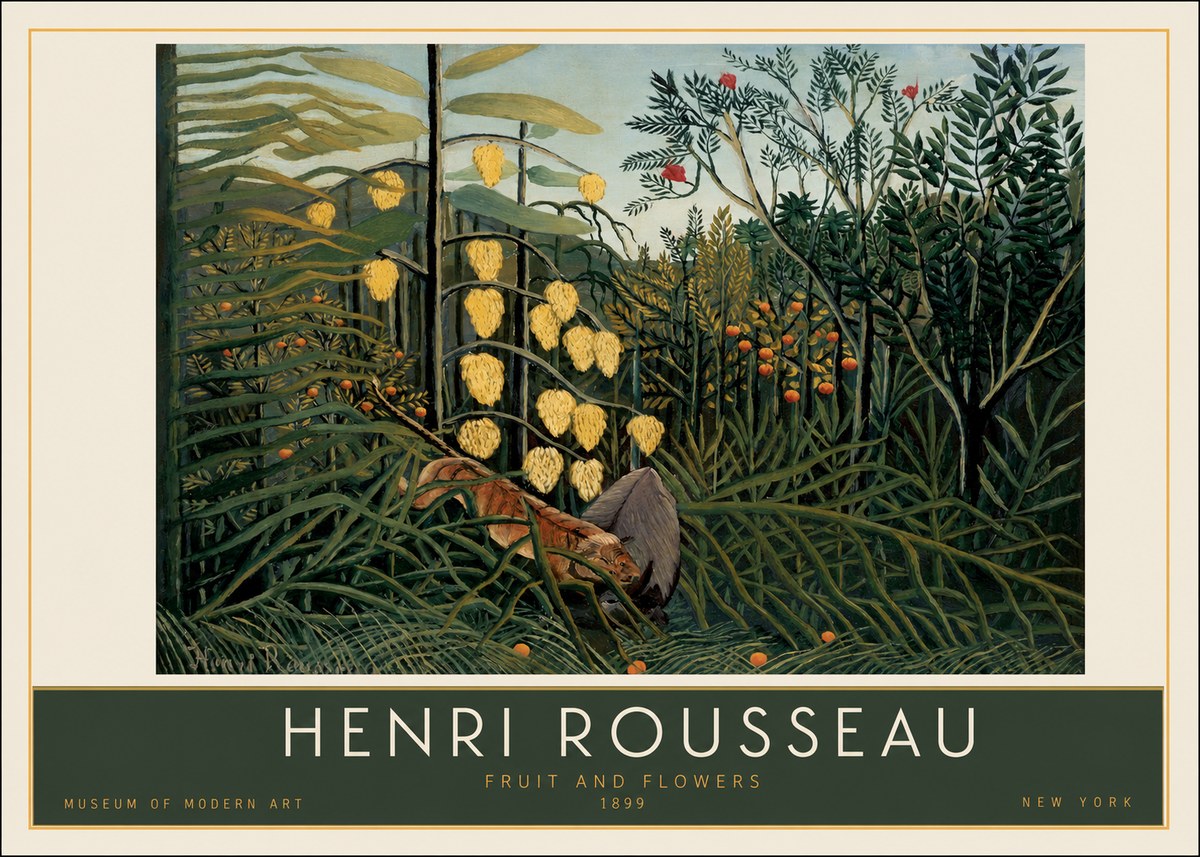 Rousseau Fruit and Flowers No2 - Affiche