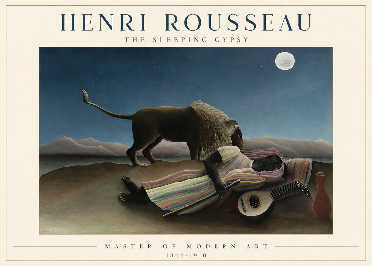 Rousseau The Sleeping Gypsy No1 - Affiche