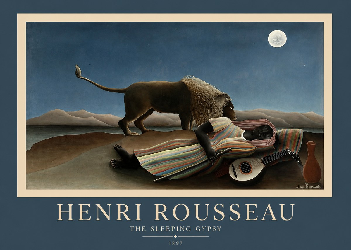 Rousseau The Sleeping Gypsy No2 - Affiche