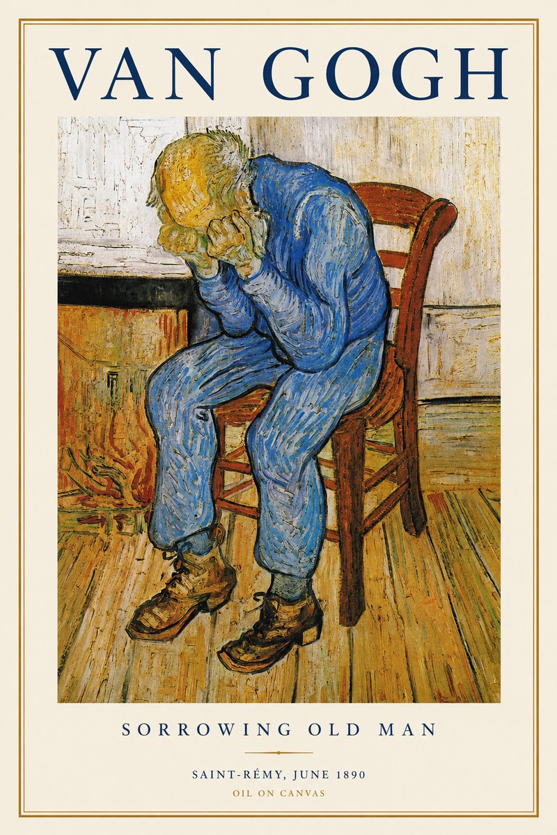 Van Gogh Sorrowing Old Man No1 - Affiche