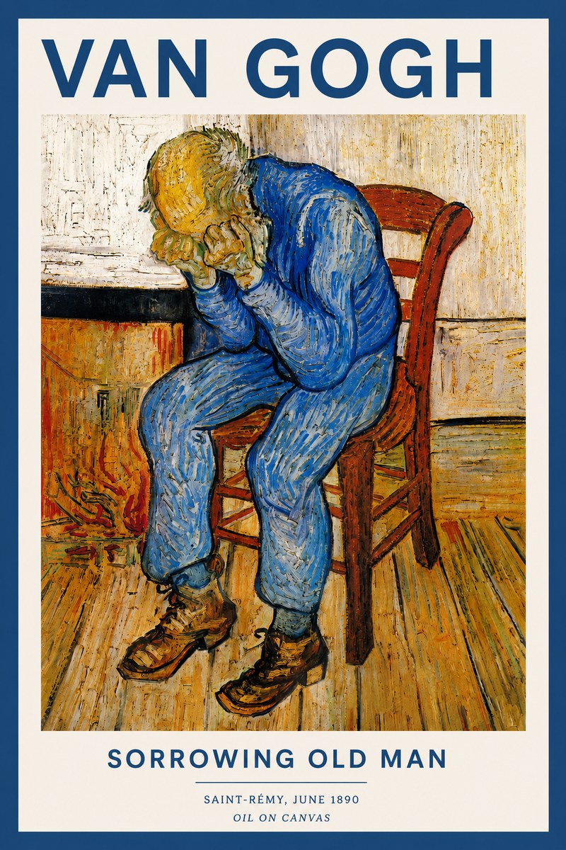 Van Gogh Sorrowing Old Man No2 - Affiche