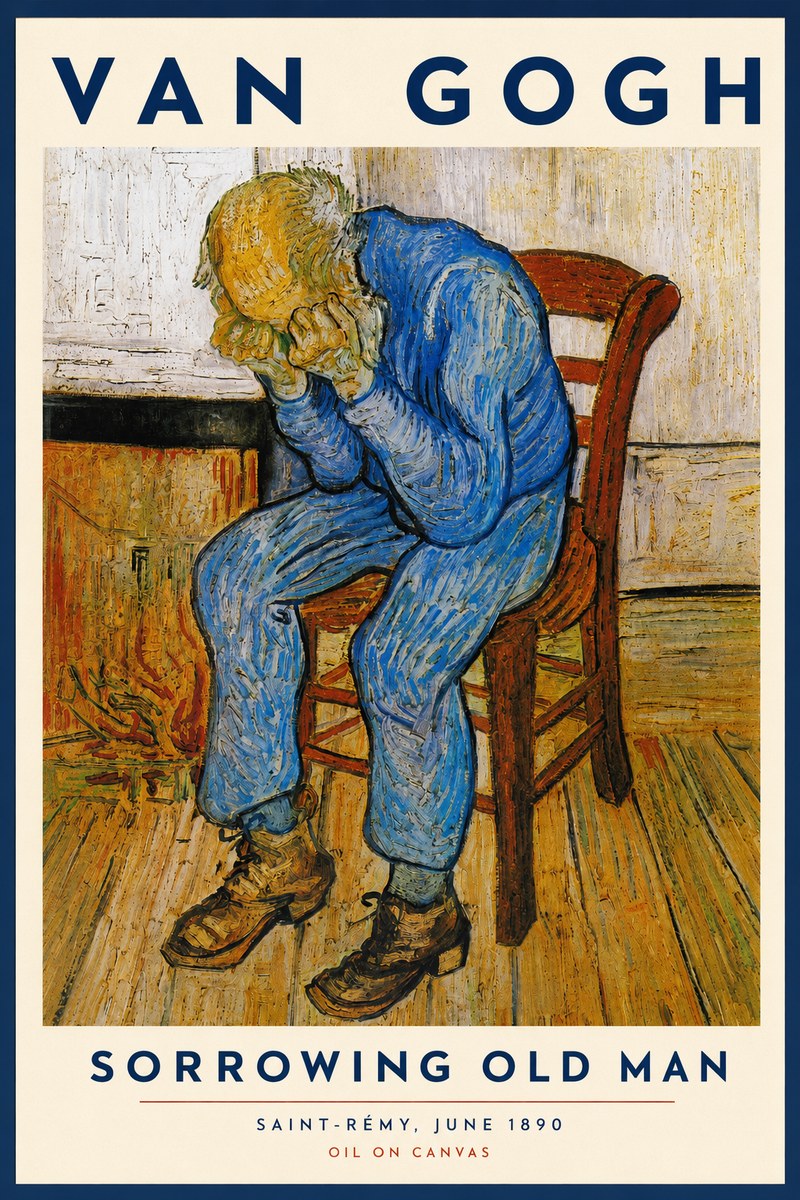 Van Gogh Sorrowing Old Man No3 - Affiche