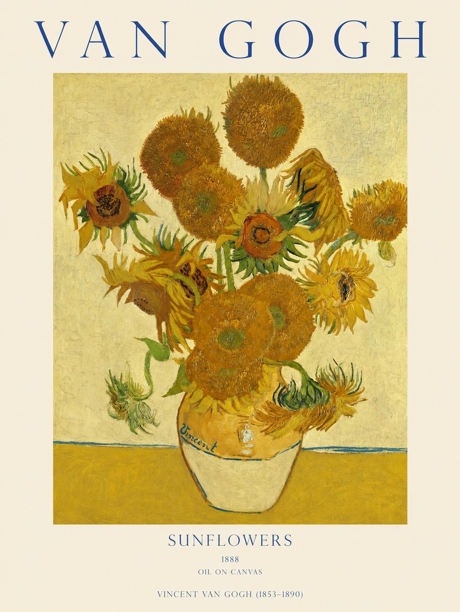 Van Gogh Sunflowers II No1 - Affiche