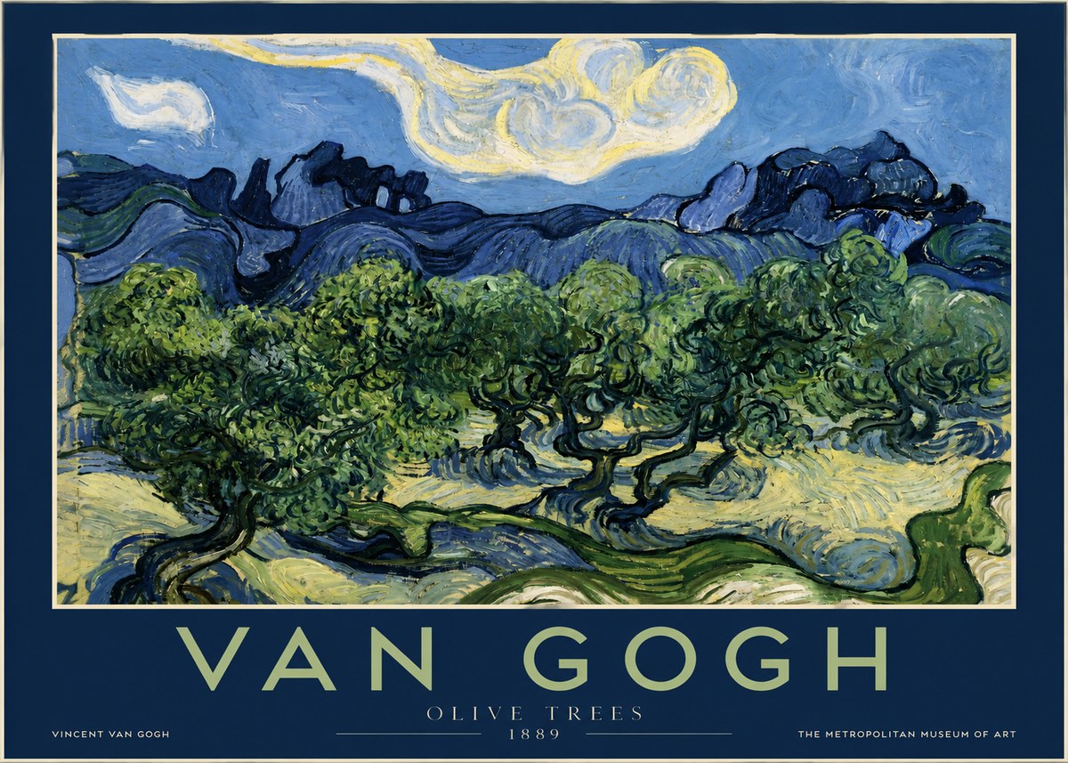 Van Gogh Olive Trees No2 - Affiche