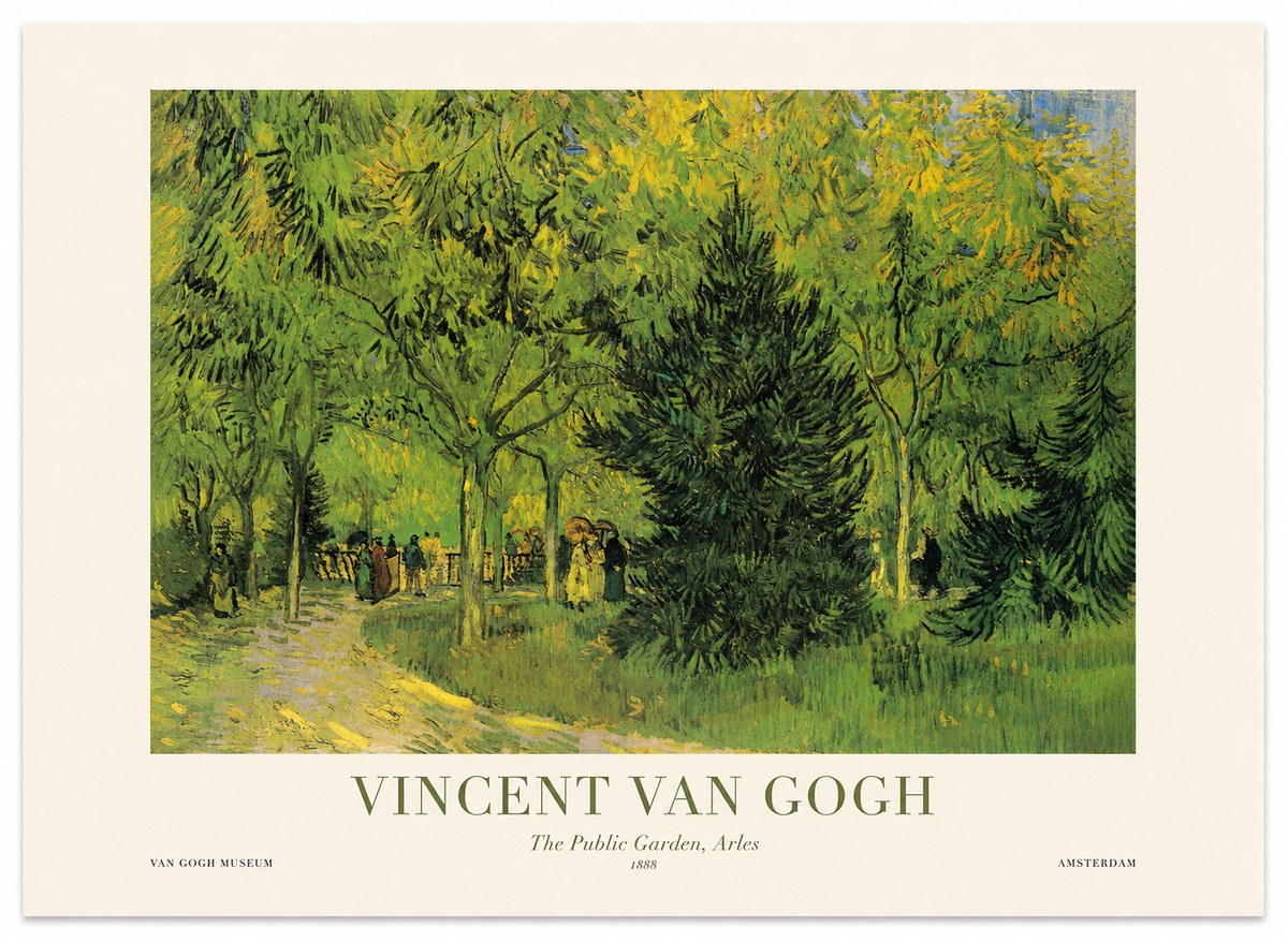 Van Gogh The Public Garden, Arles No1 - Affiche