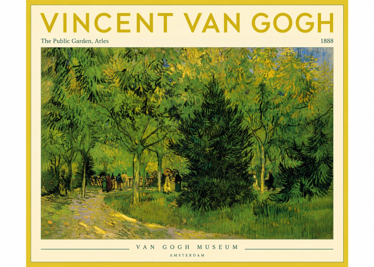 Van Gogh The Public Garden, Arles No4 - Affiche