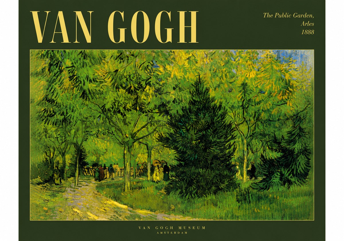 Van Gogh The Public Garden, Arles No5 - Affiche