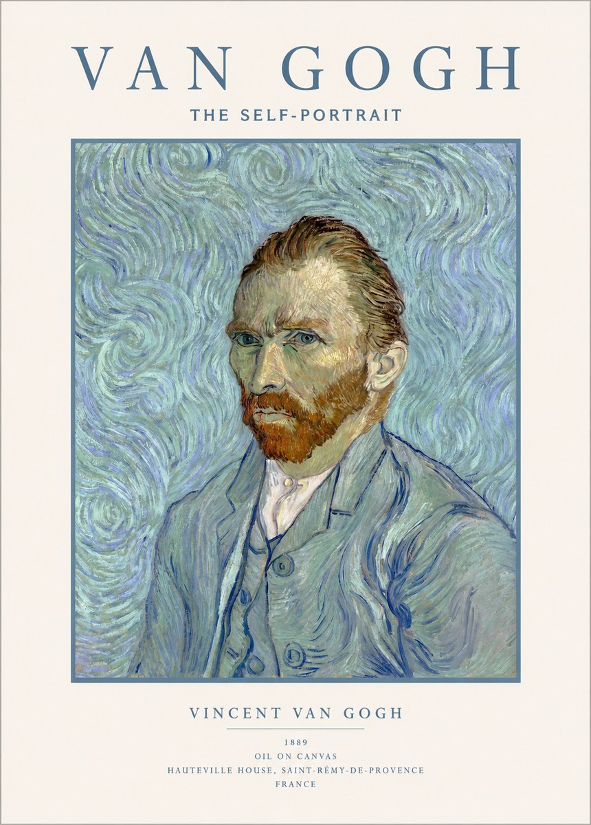 Van Gogh The Self-portrait No1 - Affiche