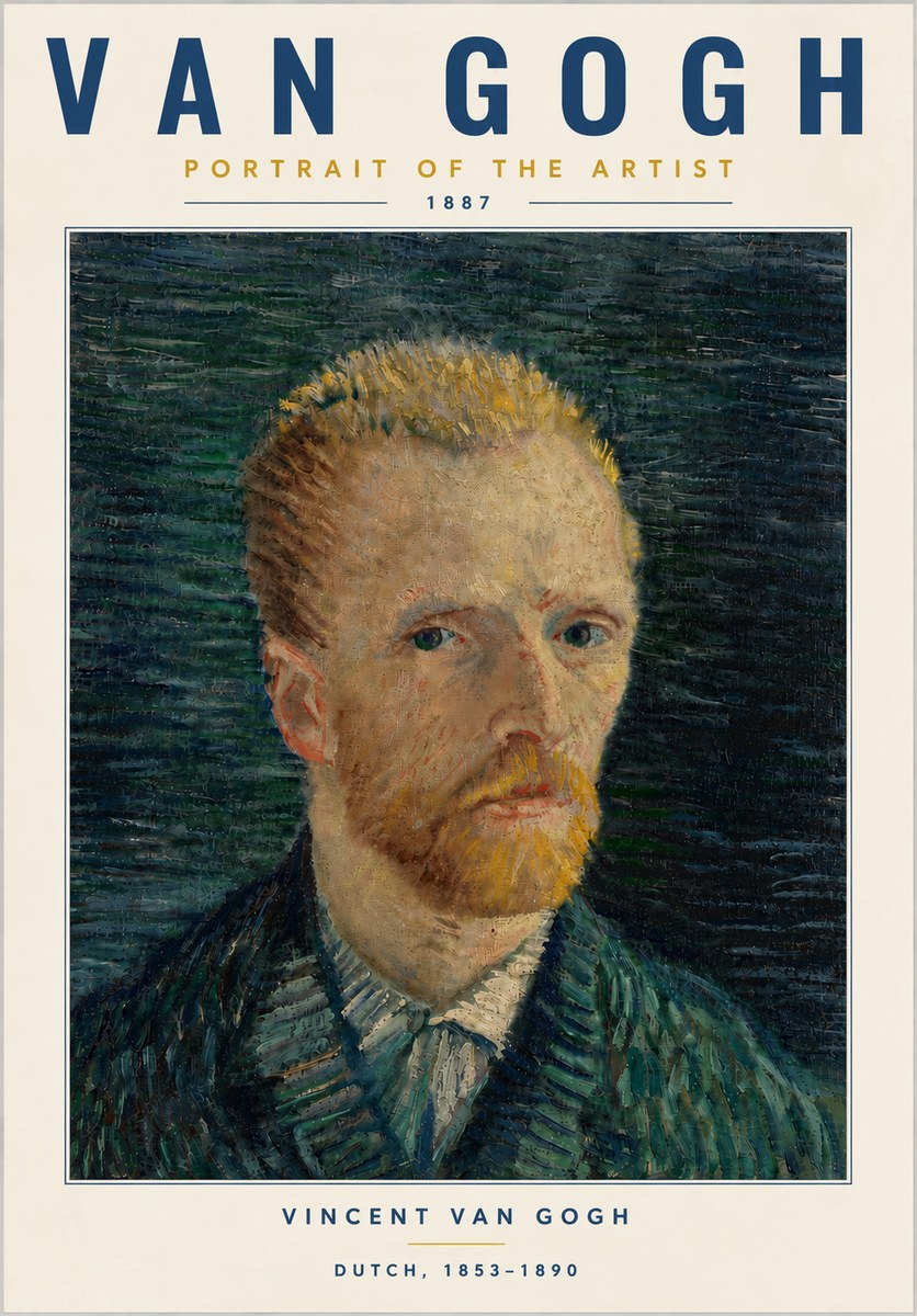 Van Gogh Portrait of the Artist II No6 - Affiche
