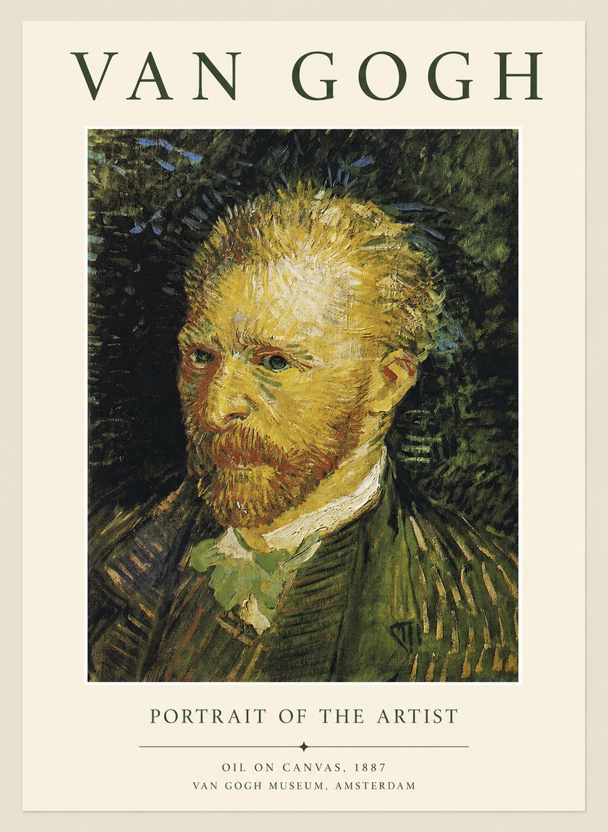 Van Gogh Portrait of the Artist III No1 - Affiche