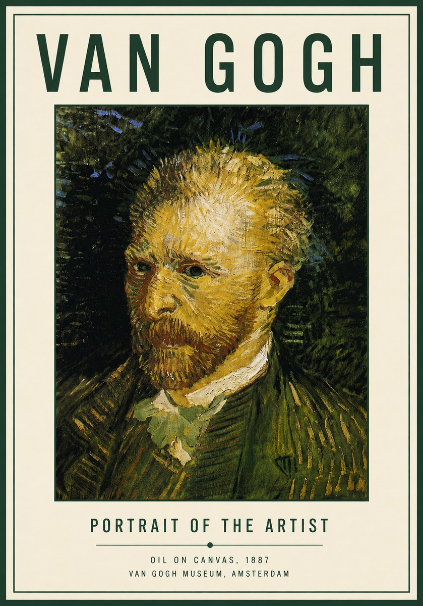 Van Gogh Portrait of the Artist III No4 - Affiche