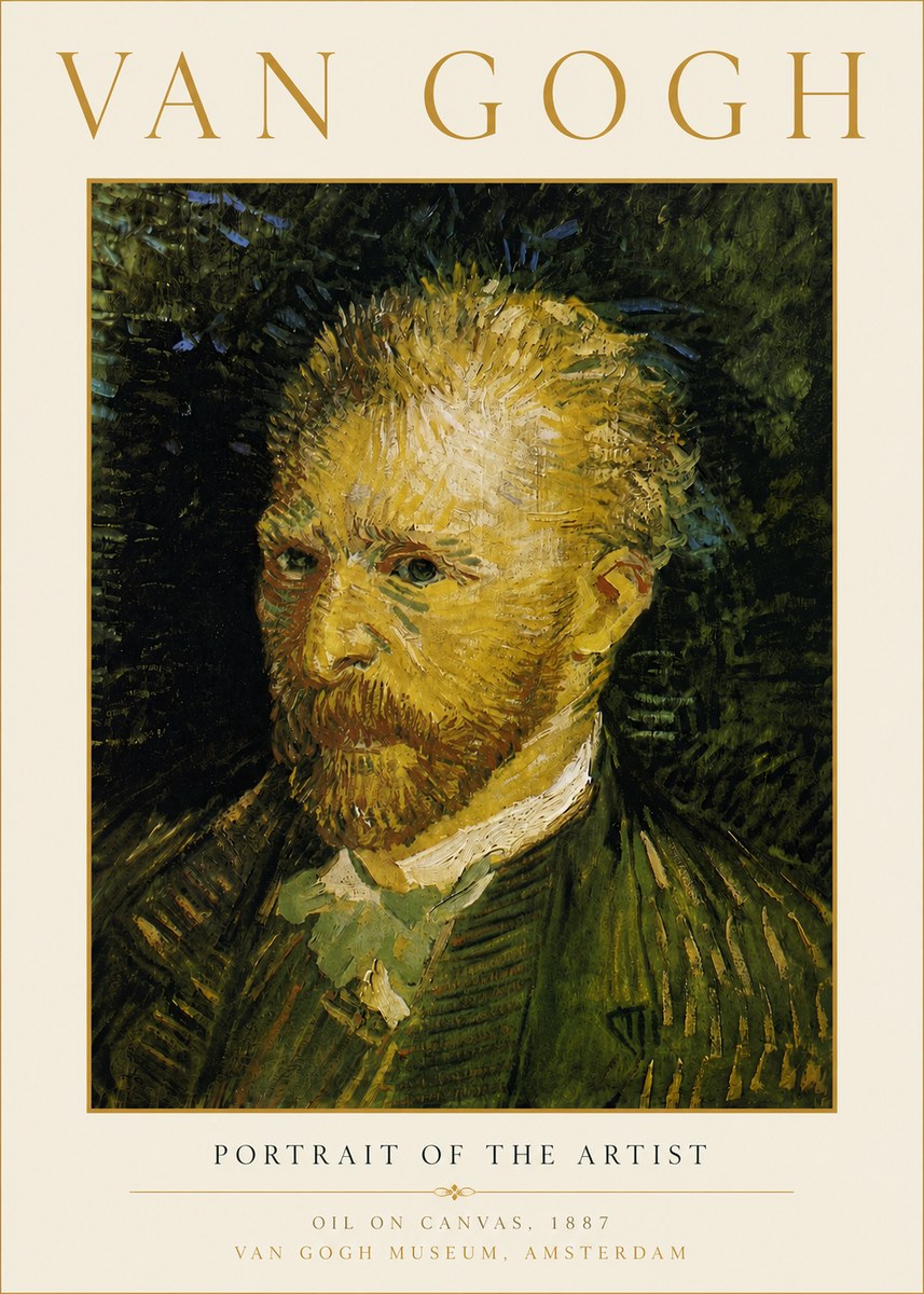 Van Gogh Portrait of the Artist III No6 - Affiche