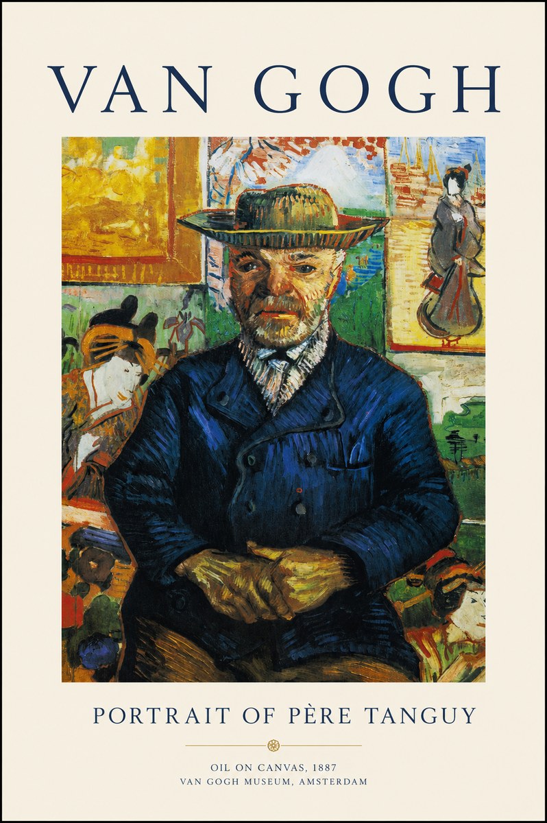 Van Gogh Portrait of Père Tanguy II No1 - Affiche