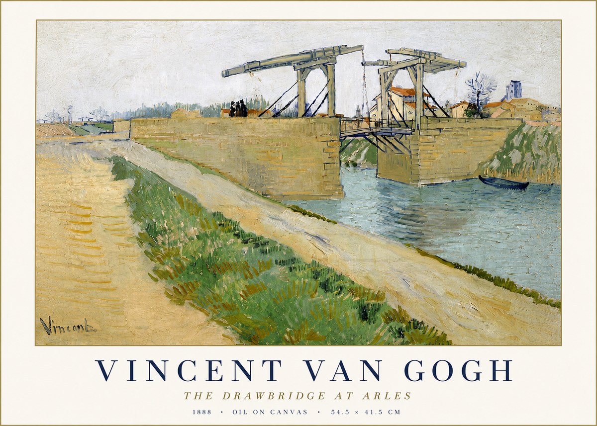 Van Gogh The Drawbridge at Arles II No3 - Affiche
