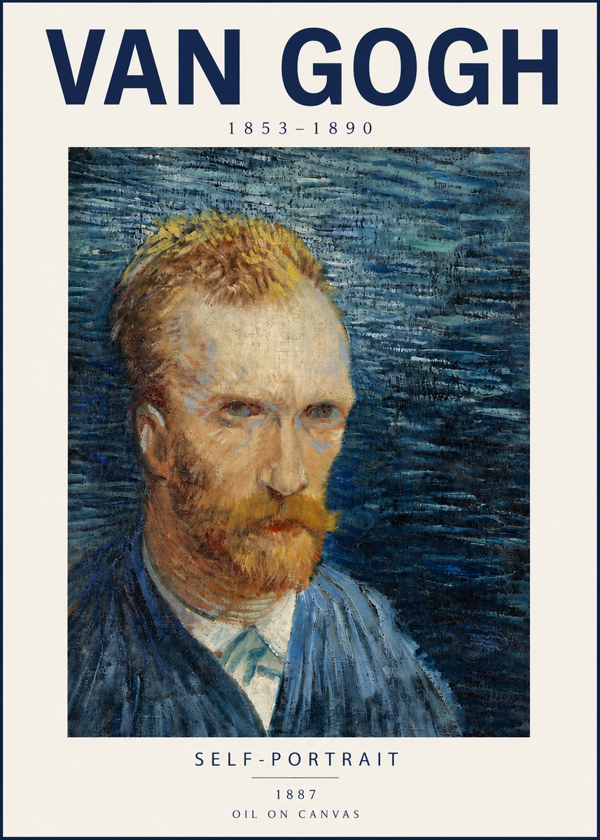 Van Gogh Self-portrait VI No4 - Affiche