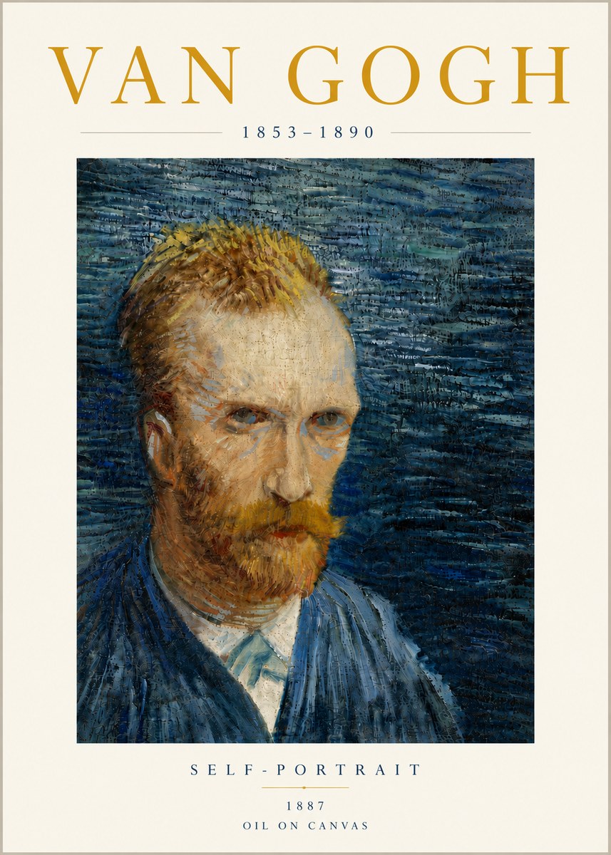 Van Gogh Self-portrait VI No6 - Affiche