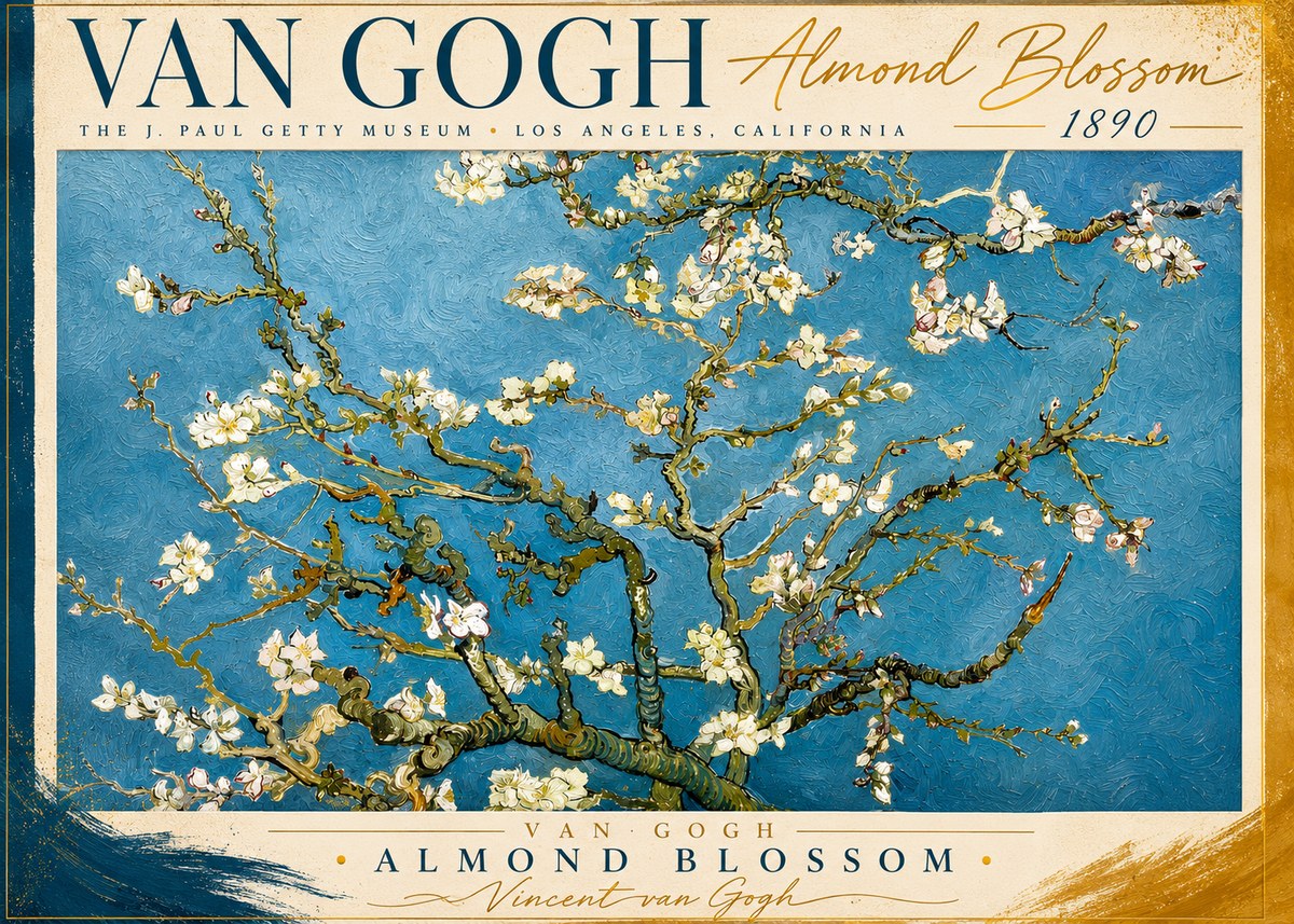 Van Gogh Almond Blossom No2 - Affiche