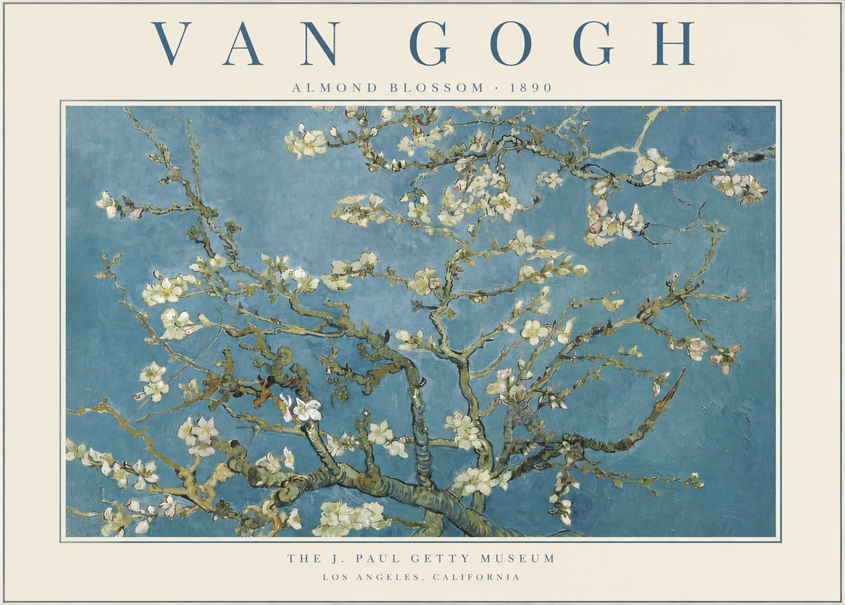 Van Gogh Almond Blossom No4 - Affiche