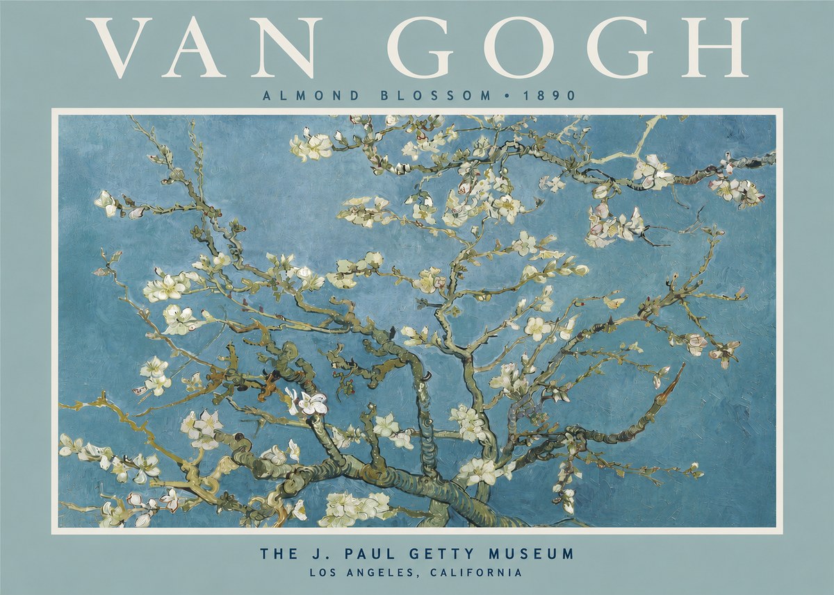Van Gogh Almond Blossom No5 - Affiche