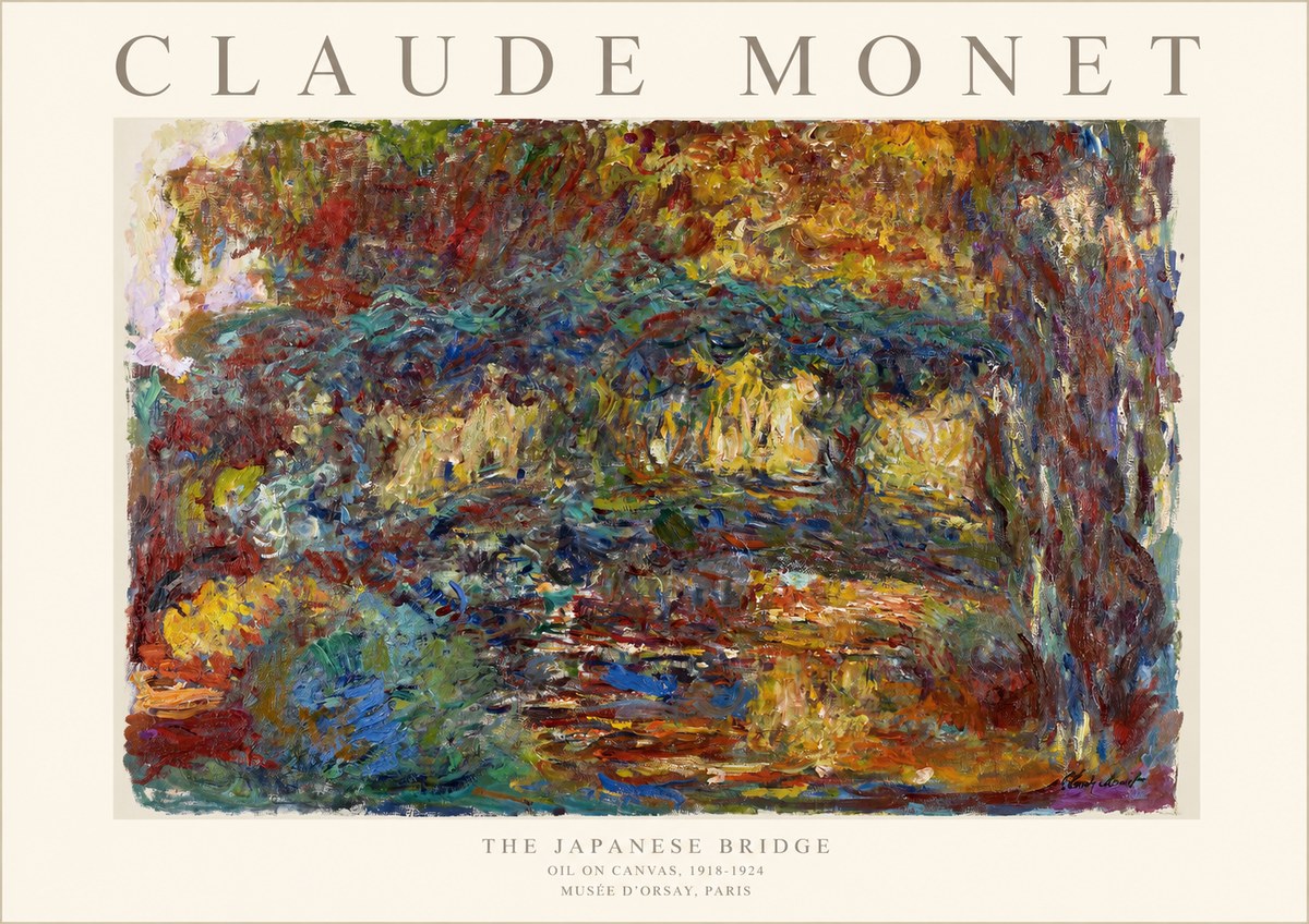 Monet The Japanese Bridge I No1 - Affiche