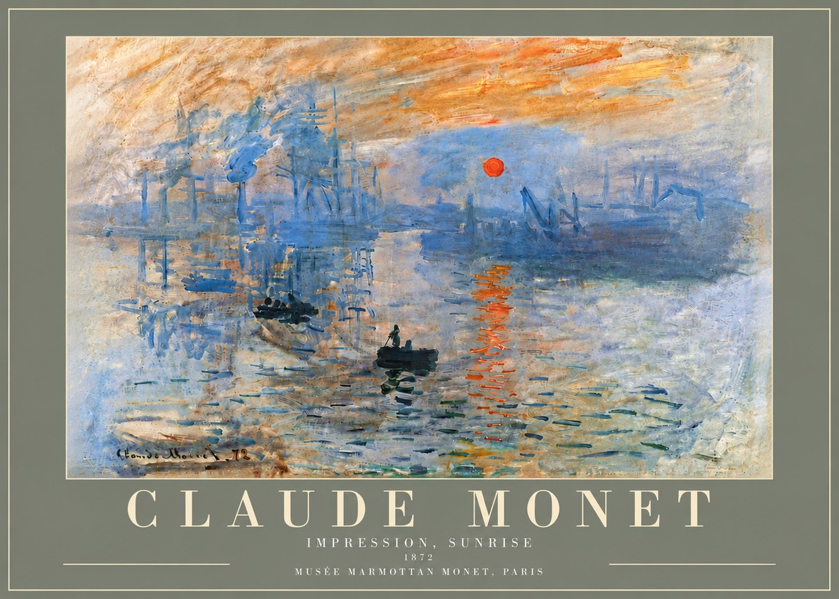 Monet Impression, Sunrise I No5 - Affiche