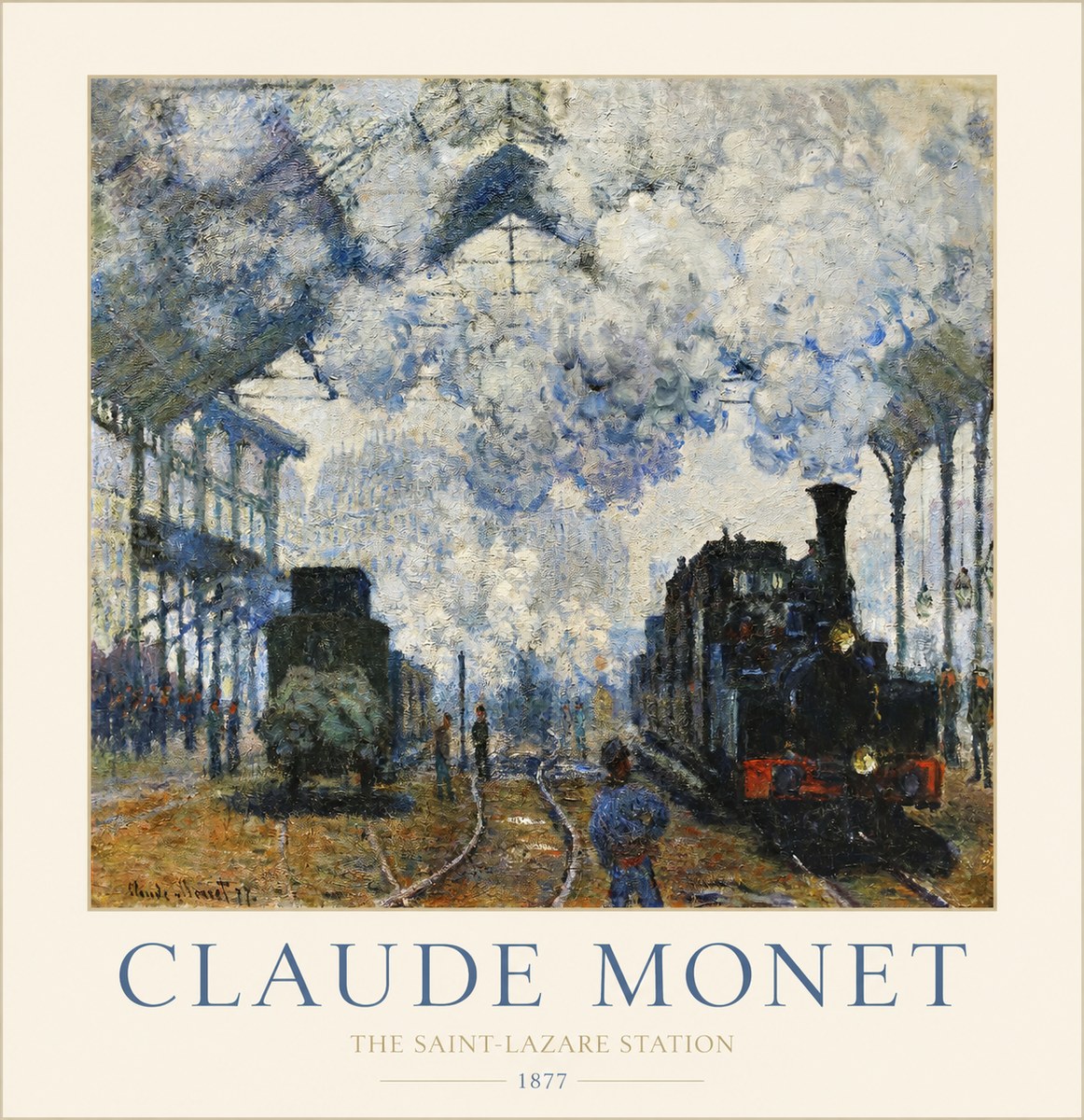 Monet The Saint-lazare Station No1 - Affiche