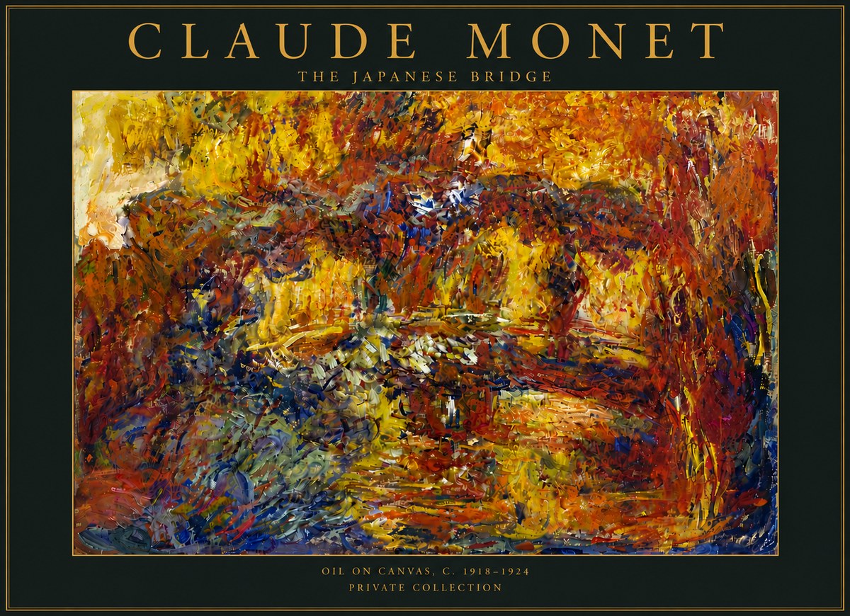 Monet The Japanese Bridge II No5 - Affiche