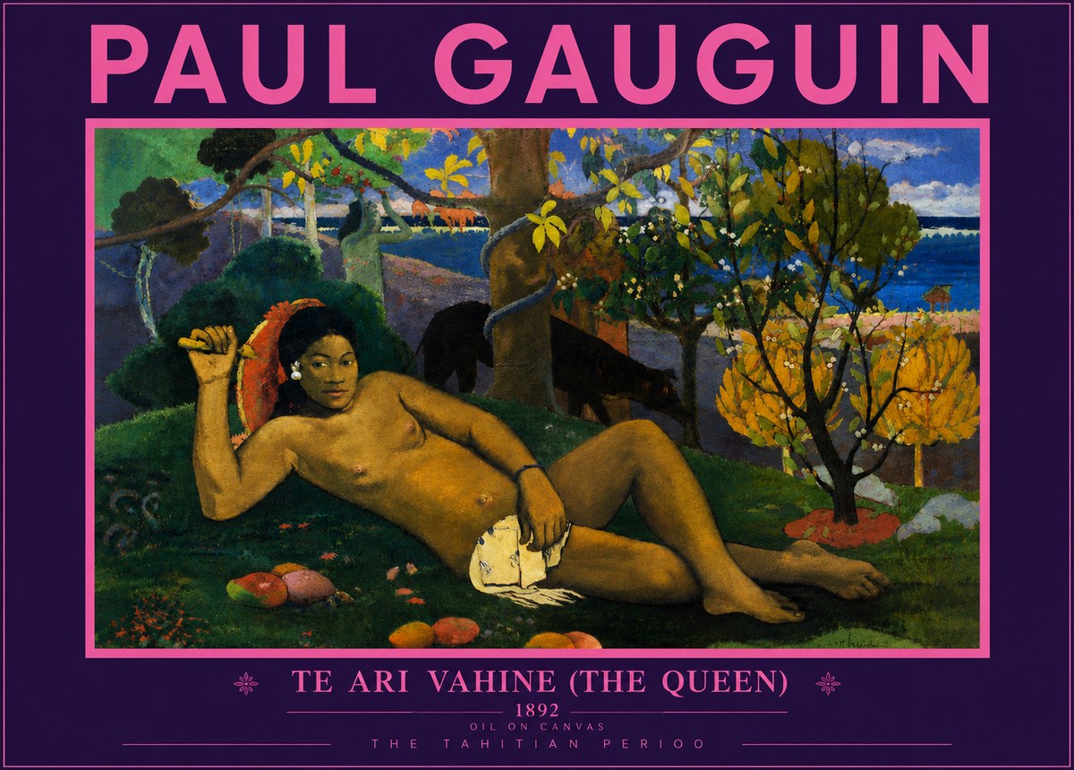 Paul Gauguin Te Ari Vahine (the Queen) No5 - Affiche