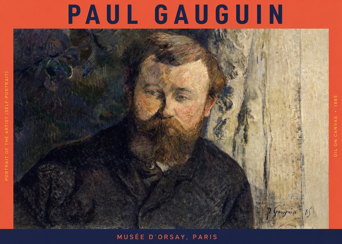 Paul Gauguin Portrait of the Artist (Self-portrait) No2 - Affiche