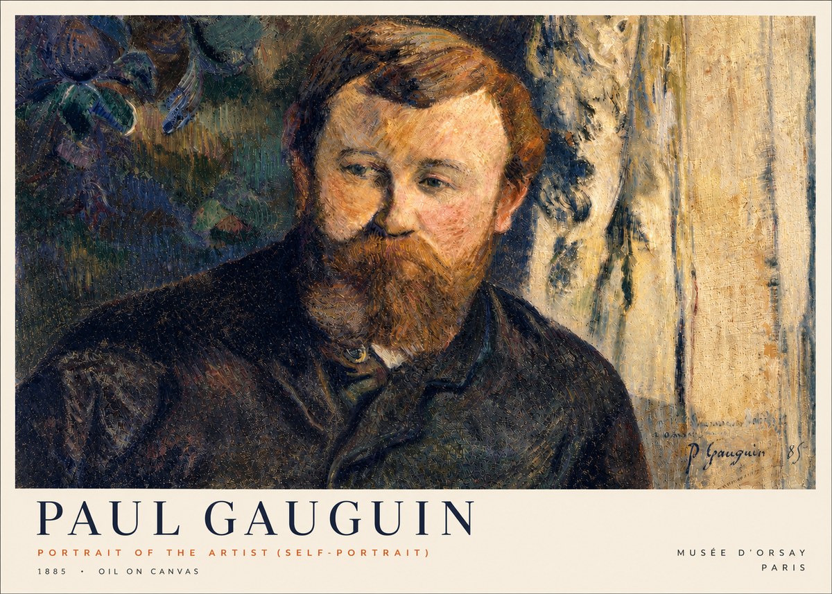 Paul Gauguin Portrait of the Artist (Self-portrait) No3 - Affiche