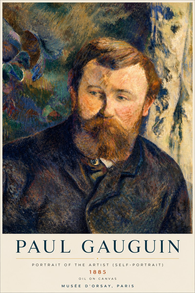 Paul Gauguin Portrait of the Artist (Self-portrait) No4 - Affiche