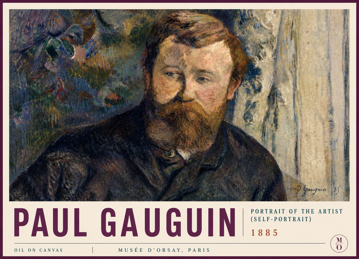 Paul Gauguin Portrait of the Artist (Self-portrait) No5 - Affiche