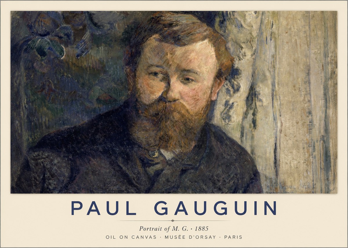 Paul Gauguin Portrait of the Artist (Self-portrait) No6 - Affiche