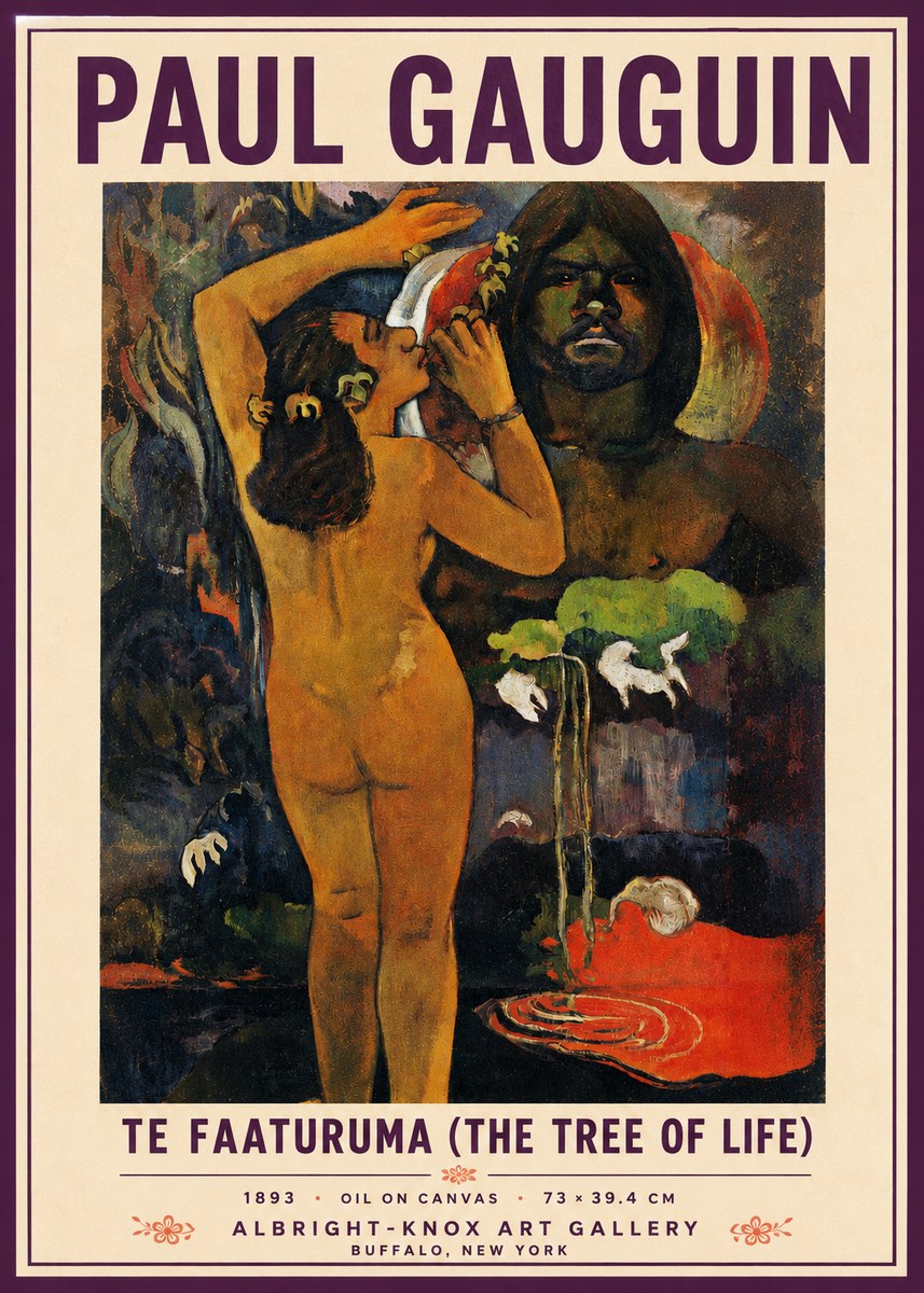 Paul Gauguin Te Faaturuma (the Tree of Life) No3 - Affiche