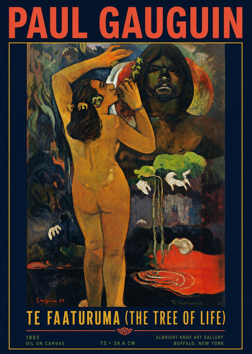 Paul Gauguin Te Faaturuma (the Tree of Life) No4 - Affiche