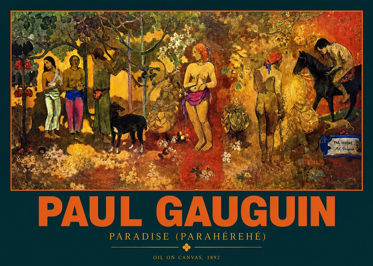 Paul Gauguin Paradise (Parahéréhé) No2 - Affiche