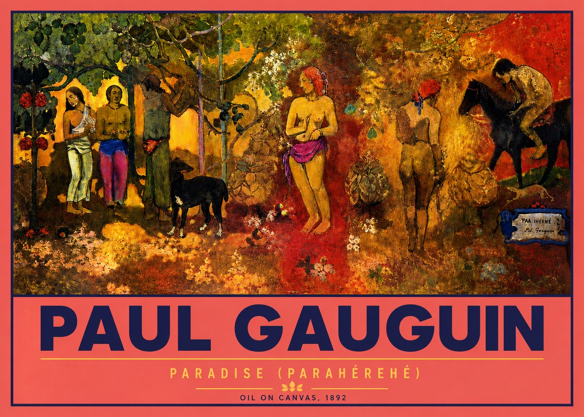 Paul Gauguin Paradise (Parahéréhé) No4 - Affiche