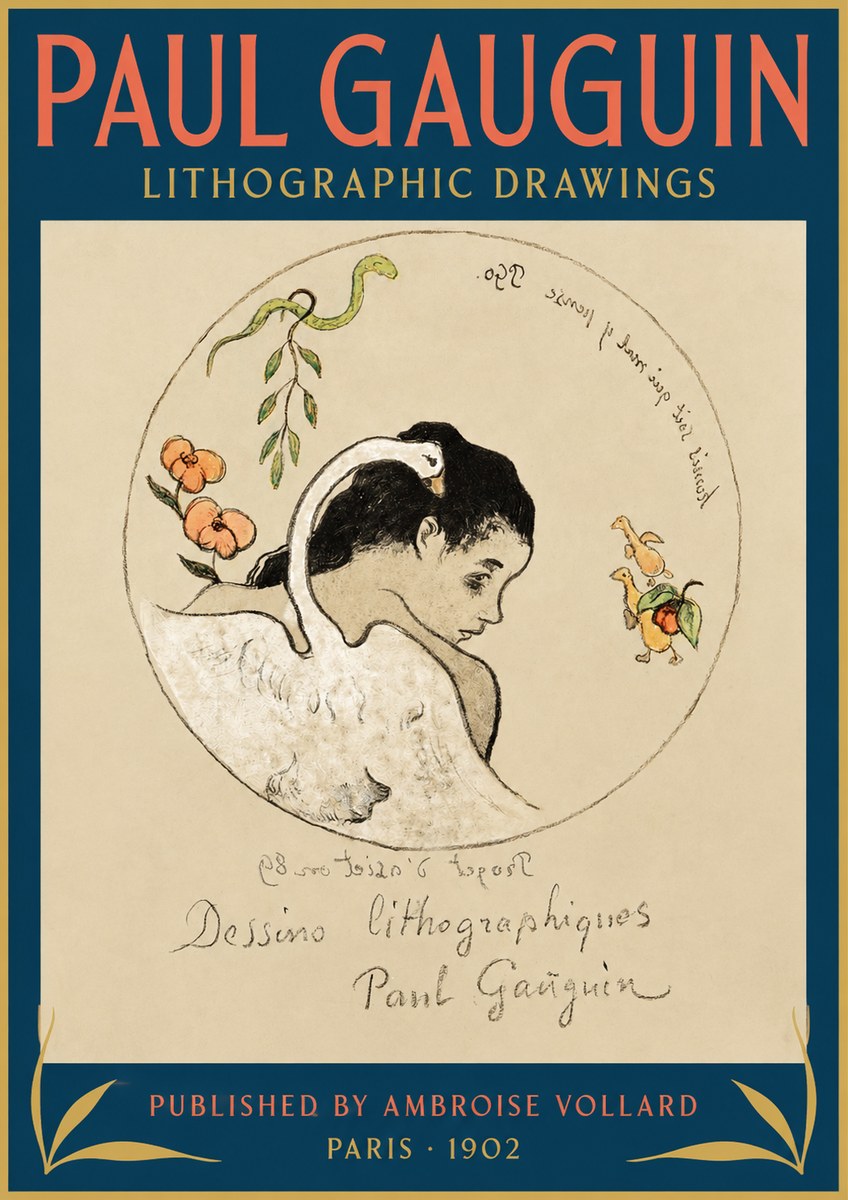 Paul Gauguin Dessins Lithographiques No3 - Affiche